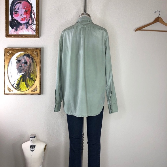 JC Beaded Chevron Popover Shirt Vintage Surplus - Picture 6 of 6